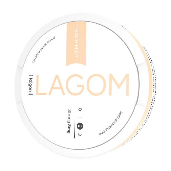 LAGOM Peach Mint 8mg nicotinezakjes
